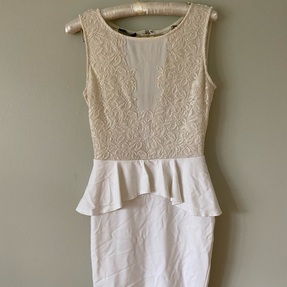 Bebe Ivory dress
